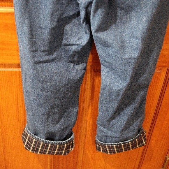 LL Bean Flannel-Lined Insulated Work Jeans 36×32 Warm Winter Utility - Picture 8 of 12